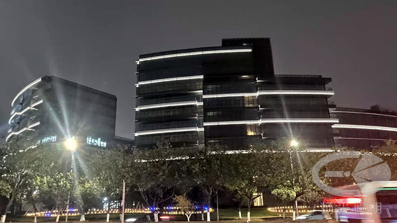 東莞中集智谷產業園景觀照明工程夜景圖